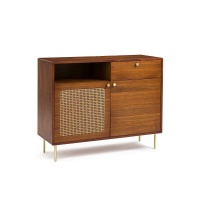 Низкий Шкаф с двумя дверцами Redpop единый размер каштановый LA REDOUTE INTERIEURS  фото, kupilegko.ru